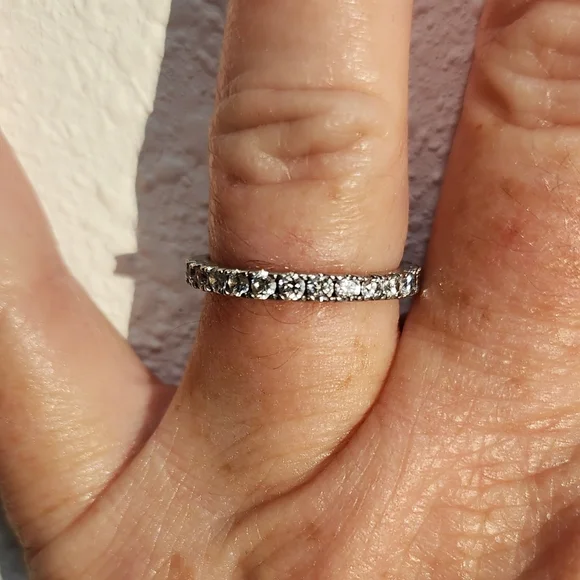 Ring, Anniversary Band Sterling - Picture 4 of 4